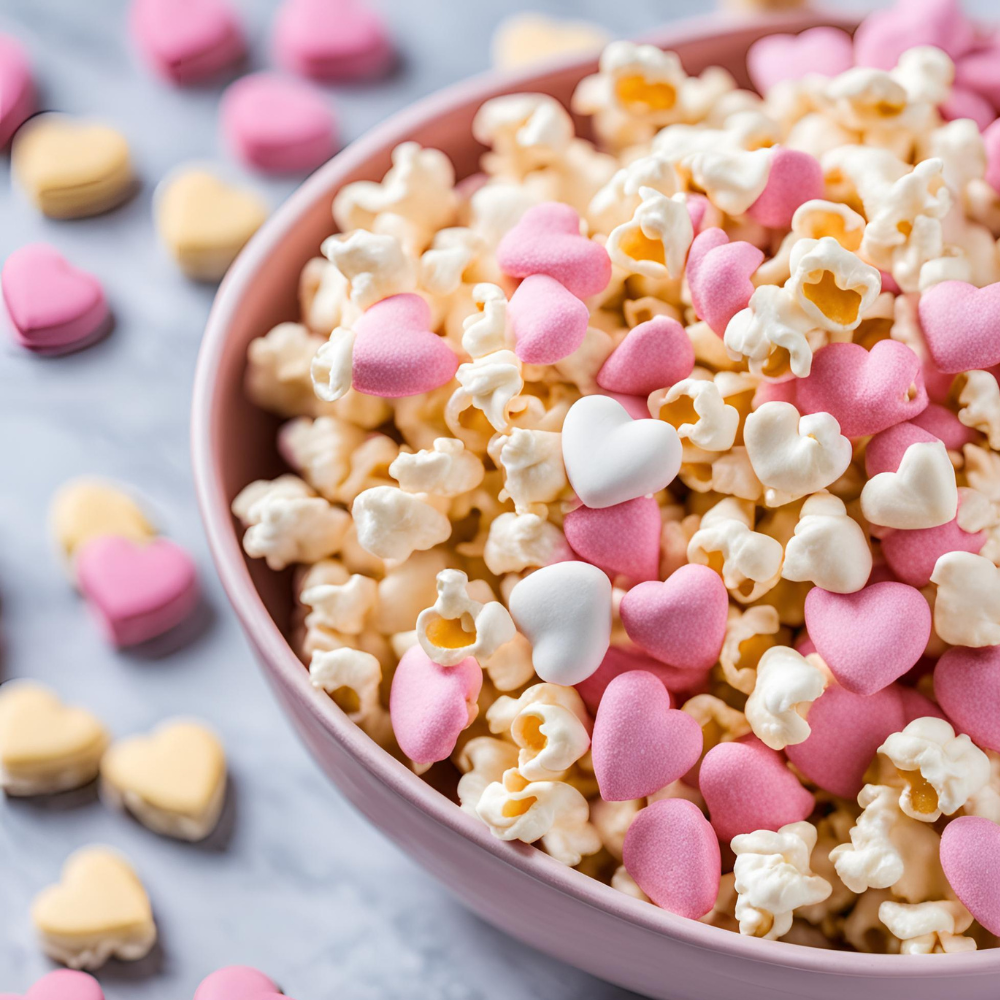 valentine's day popcorn mix